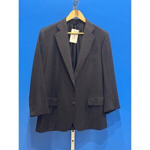 Mens 40R Loro Piana Super 160s Wool Navy Pinstripe Blazer Jacket Made In Italy